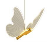Lustra LED, Suspendata, Pendul, Design in forma de Fluture, Dimabila, 3 Tipuri de Lumina, Calda, Neutra si Rece, Potrivit pentru Dormitor, Bucatarie,