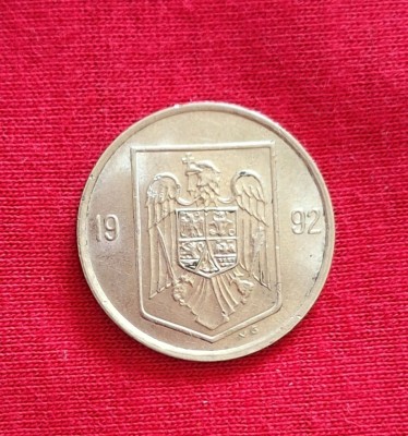 Monedă 5 lei 1992 foto