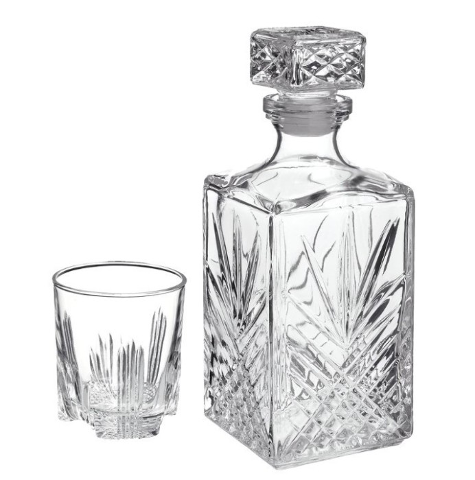 Set whisky Bormioli Selecta, 7 piese din sticla