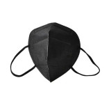 Masca Protectie, de Unica Folosinta, KN95, FFP2, 4 straturi, cu Clema fixare nas, Neagra