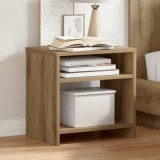 vidaXL Noptiere, 2 buc., stejar artizanal, 40x30x40 cm, lemn prelucrat