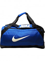 Geanta Nike Brasilia Duffel Polyester Duffle Bag - Game Royal Negru White foto