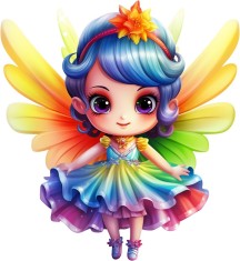 Sticker decorativ Zana, Albastru-Galben, 65 cm, 8131ST foto