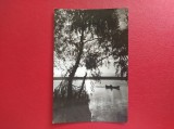 CARTE POSTALA - RSR - APUS DE SOARE IN DELTA DUNARII, Circulata, Fotografie