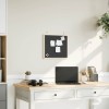VidaXL Tablă cu cadru din lemn masiv de pin negru 40x40 cm 4017410