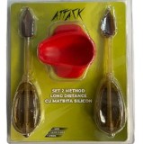 Set Momitoare ATTACK Feeder Long Distance + Mould, 60g, 2buc/set