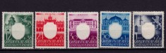 ✅ ( S45 ) Germania Reich 1943 Guvernamantul General- NSDAP 3 ani ,serie Mi.105-109 , nestampilat/negumat !