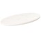 vidaXL Blat de masă, alb, 70x35x2,5 cm, lemn masiv de pin, oval