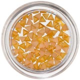 Triunghiuri pentru decorarea unghiilor - galben-portocaliu perlat, INGINAILS