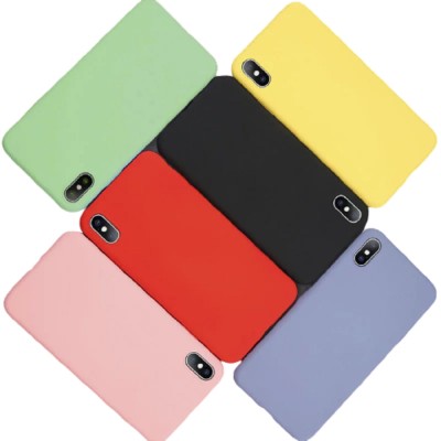 Huse silicon antisoc cu microfibra in interior Iphone X ; Xs ; Xs Max ; Xr foto