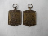 2 medalii vechi sport cros 1986-1987, Europa