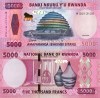 Rwanda 5000 Franci 2024 UNC Bancnota Ne流通Africa Colectie Numismatica