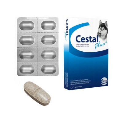 ANTIPARAZITAR INTERN PENTRU CAINI CESTAL PLUS CHEW (CUTIE x 8 tb) foto