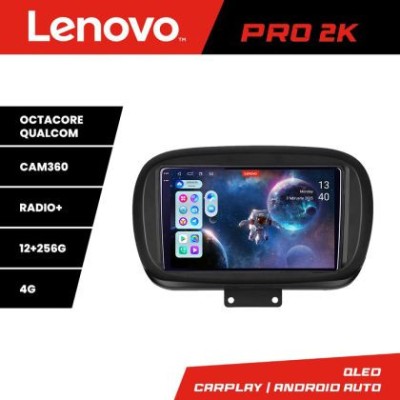 Navigatie Fiat 500 2014- Lenovo Kit-539 8 core QLED 2K 12+256 360 Android Waze USB Navigatie Internet Youtube Radio CarStore Technology foto
