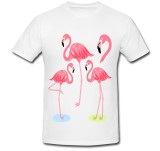 Cumpara ieftin Tricou &quot; 4 x Flamingo &quot;
