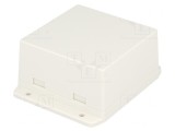 Carcasă Universală ABS Albă 80,6x80x43,5mm