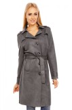 Cumpara ieftin X653-181 Trench midi elegant cu cordon in talie