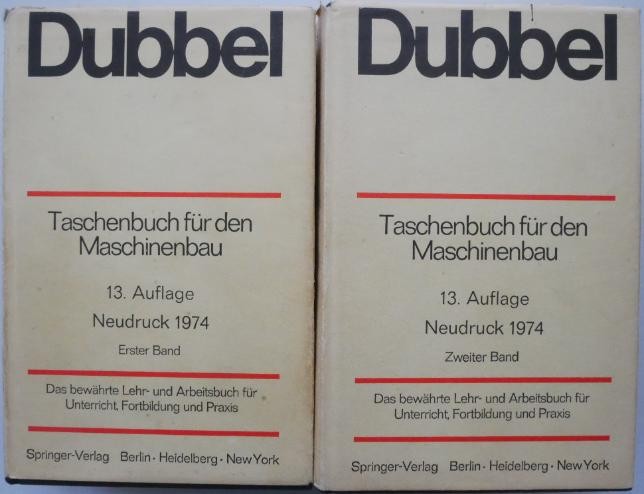Dubbel. Taschenbuch fur den Maschinenbau (2 volume)