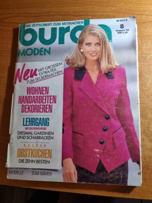 revista de moda BURDA - august 1992 foto