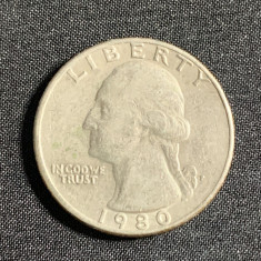Moneda quarter dollar 1980 USA