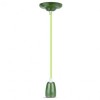 Pendul tavan portelan soclu E27 - verde, V-TAC