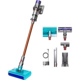 Aspirator vertical fara fir Dyson V10 Cyclone Submarine, Aspirare uscata si umeda, 0.76l, Autonomie 60 minute, Nichel/Cupru