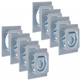 vidaXL Inele ancorare pentru remorcă 8 buc, oțel galvanizat, 2000 kg 142673