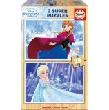 Cumpara ieftin Puzzle din lemn Educa - Frozen, 50 piese