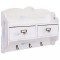 Gossi cuier de perete, alb, 50 x 10 x 34 cm, lemn