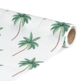 Traversa de masa decorativa &ndash; 180 x 28 cm &ndash; 70% poliester, 30% bumbac &ndash; model palmier Best CarHome