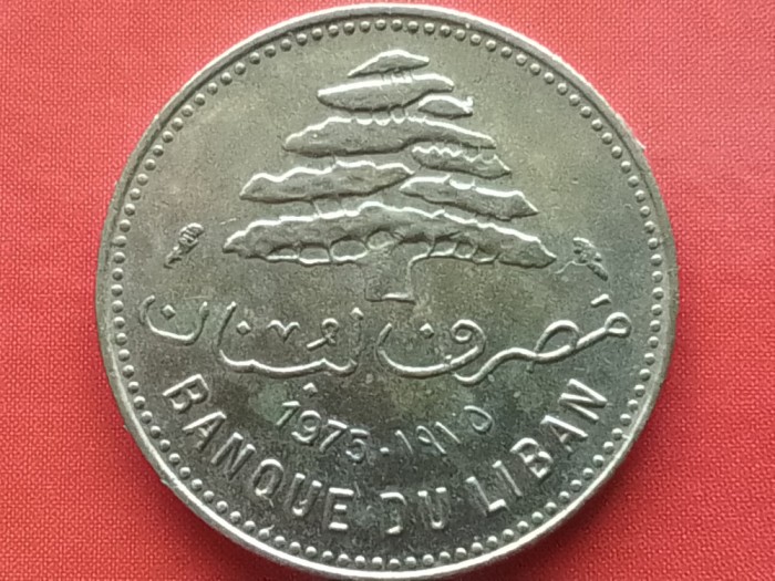 LIBAN-5 PIASTRES 1975