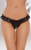 Adela - Lenjerie sexy String 2265, negru, S/L, Orion