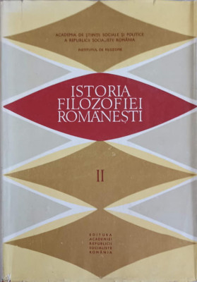 ISTORIA FILOSOFIEI ROMANESTI VOL.2-COLECTIV foto