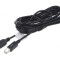 Cablu USB 2.0 A la B aurit 3m negru