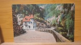 Carte postala AA44 Salutari din Gorj - Positia cu cantonul Plostina,Valea Jiului,interbelica,necirculata