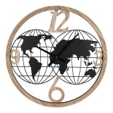 Cumpara ieftin Ceas de perete Woglo Pako World Negru 60x3x60 cm