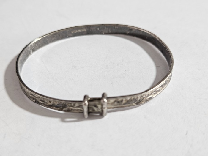 Bratara fixa vintage copii din argint #2175