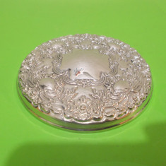 Superba OGLINDA argintata de mana GODINGER Silver Art , decor floral in relief