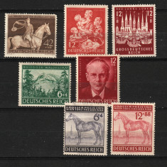 Germania, Reich, 1943 | Lot 5 serii compl. - Echitaţie, Social | MH / MLH | aph