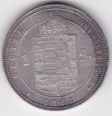 UNGARIA 1 Forint 1881