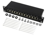 Patch Panel Goobay 12 Porturi Cat 6 RJ45 Negru 93793