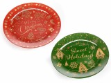 Cumpara ieftin Set 4 platouri Craciun sticla 30 cm