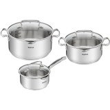 Set oale Tefal Duetto Plus G719S674, 6 piese, 16-24cm, otel, argintiu