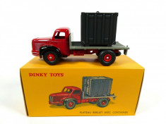 Macheta Plateau Berliet avec Container - Dinky Toys foto