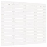 Cumpara ieftin Tablie de pat pentru perete, alb, 126x3x91,5 cm, lemn masiv pin