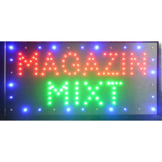 Reclama LED - MAGAZIN MIXT - de interior, 48 x 25cm