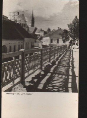 CPIB 21192 CARTE POSTALA - MEDIAS, STRADA I.V. STALIN RPR 1962 foto