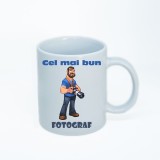 Cana alba personalizata fotograf, INOVATIX&reg;. 330ml