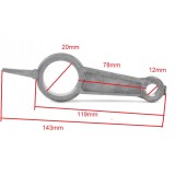 Biela pentru piston cap compresor 47mm 78x20x12mm NR.568