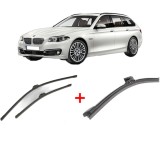 Cumpara ieftin Set 3 stergatoare BMW Seria 5 Touring (F11) 2009-2017, pentru parbriz si luneta, Bosch Aerotwin